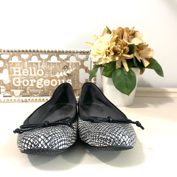 Stuart Weitzman White and Black Flats - Picture 2 of 10